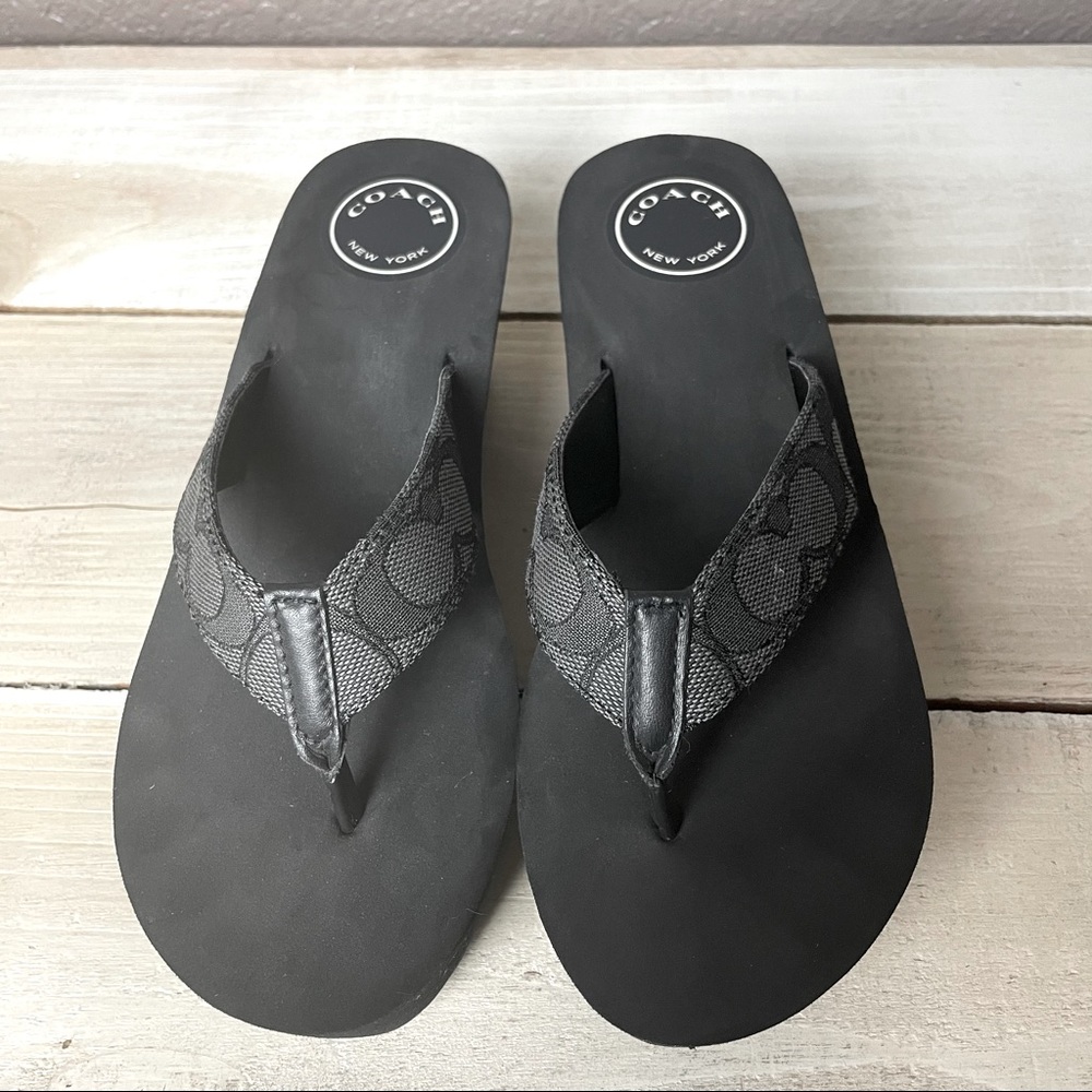 Coach Jen Signature Wedge Flip Flop